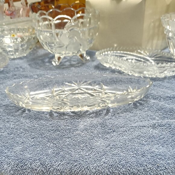 Vintage Anchor Hocking Star Of David Relish Dish ( EAPC ) 8.5 X 4 X 1.25 - Picture 3 of 6